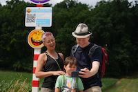 WitzeWanderWeg - Station mit Familie